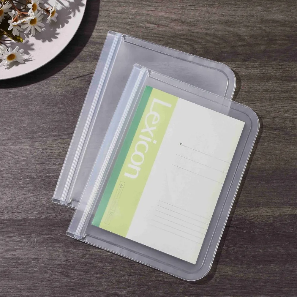 10 pc PEVA Waterproof Translucent Ziplocking Bag, Reusable Food Storage Bags, for Meat Fruit Veggies, White, 200x262x3mm