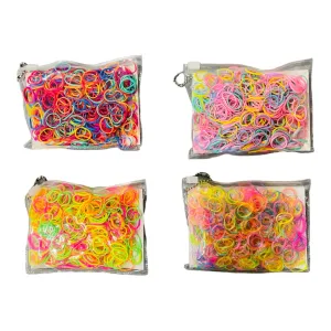 12 pcs Rubber Hair Ties Asstd. Colors