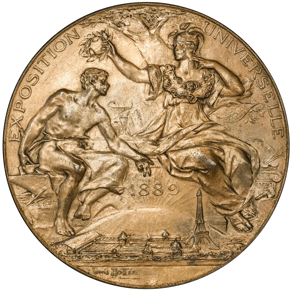 1899 Exposition Universelle 63mm Bronze Medal awarded American Tool & Machine Co - AU
