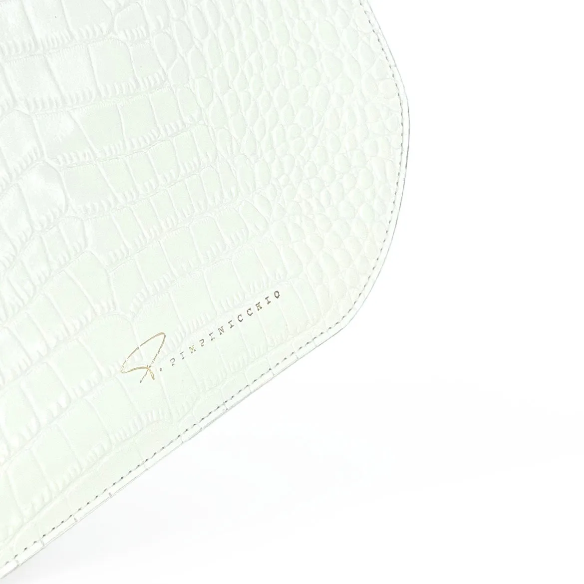 239E STUDDED SIGNATURE SHOULDER BAG IN LILAC