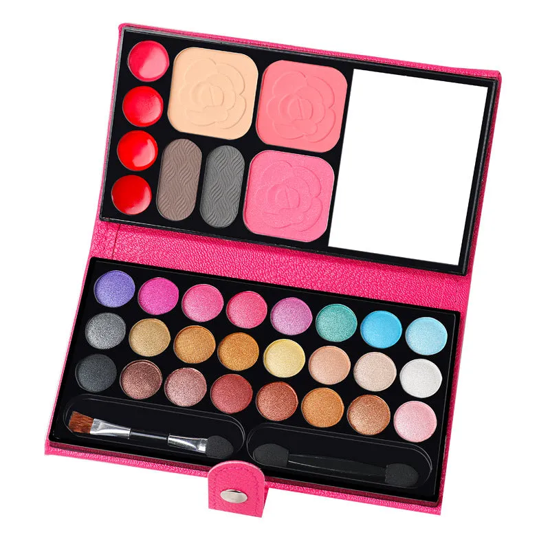 33 Colors Full of Set Cosmetics Wallet Style Eye Shadow Plate Set Student Beginner Stage Day Women Girl Blush and Powder Plate