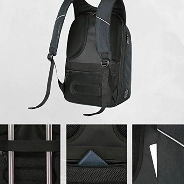 Anti-Theft Laptop Backpack with USB Charging Port and Headphone Jack