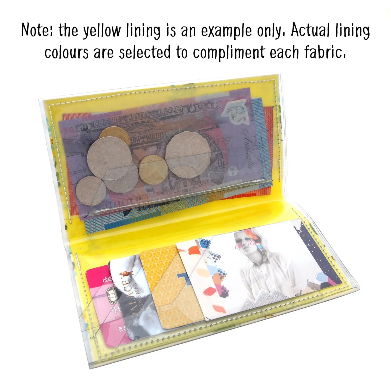 Bi-fold Mini - Lucky Cat - Japanese fabric