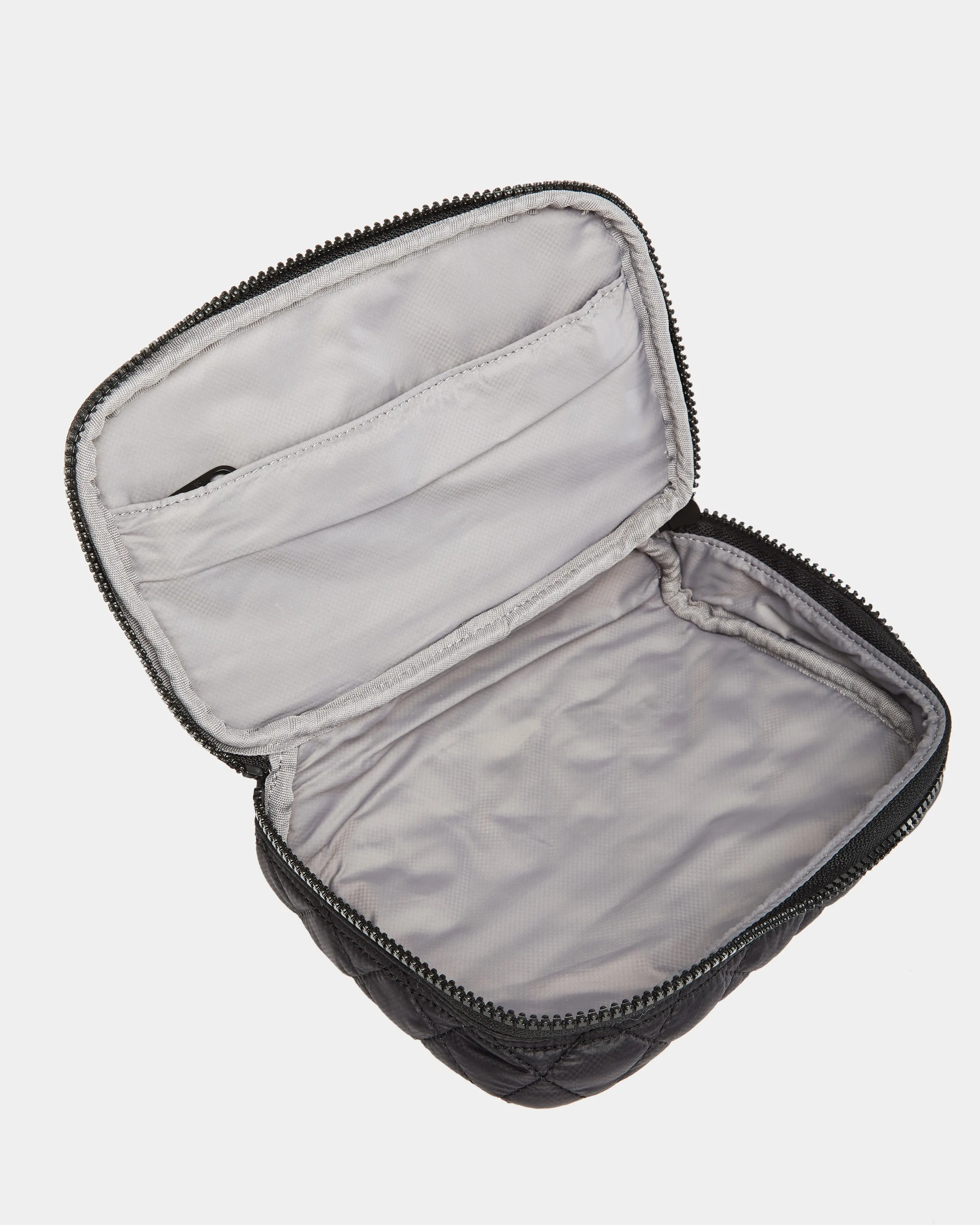 Black Zip Round Cosmetic