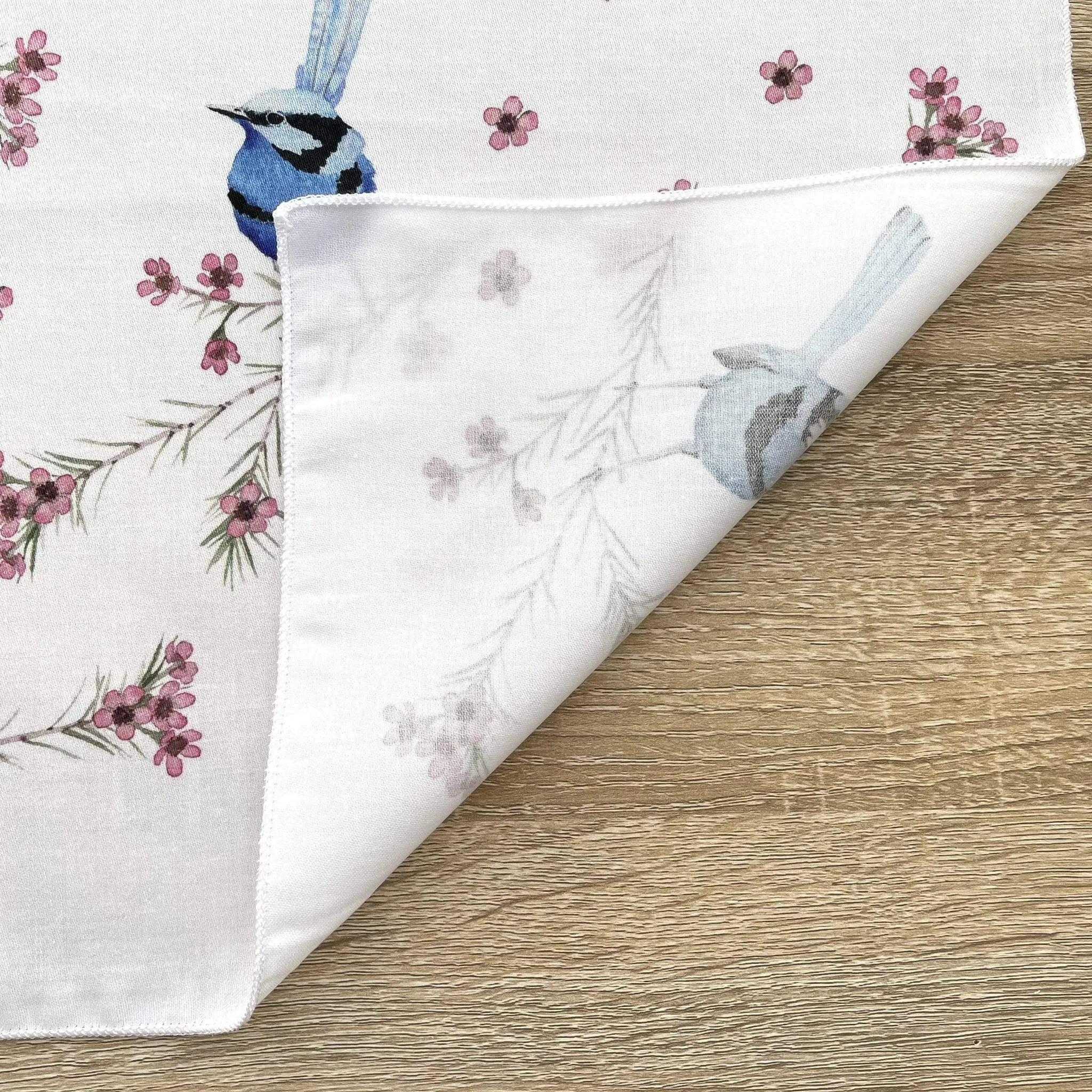 Blue Wren Handkerchief