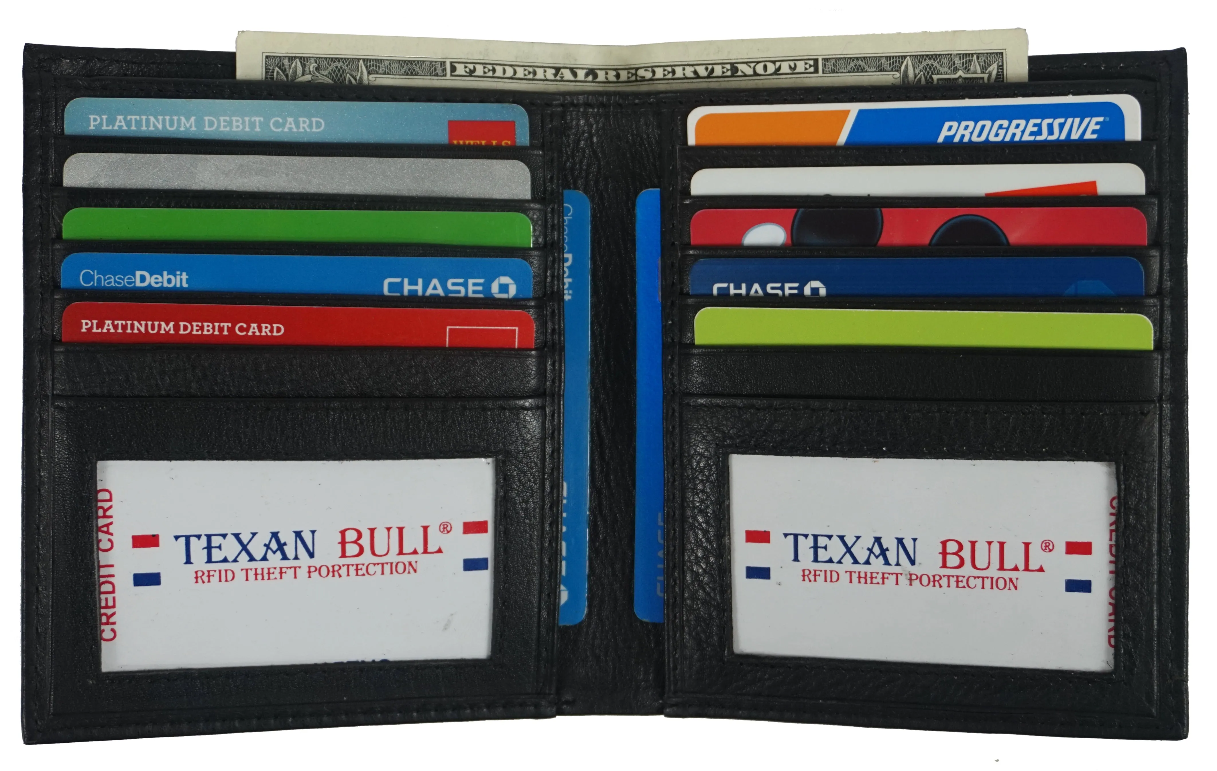 Bullz® RFID Hipster Mens Wallet RF1501-BR