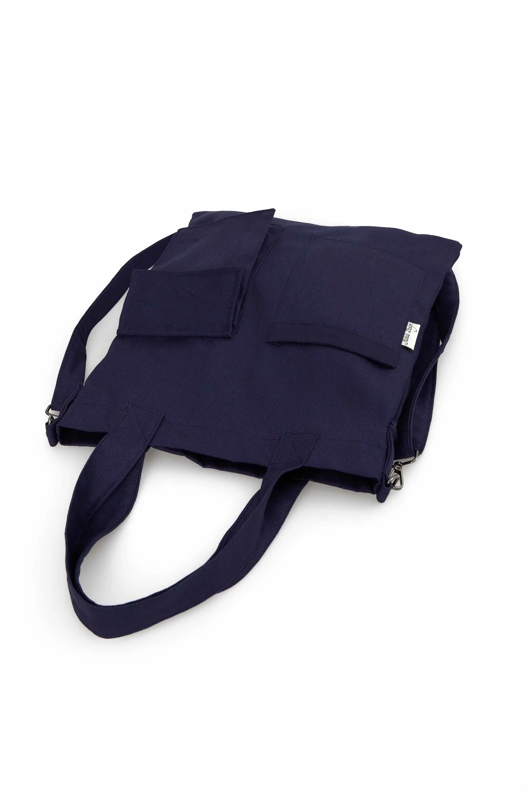 Canvas Hand Shoulder Tote Bag with Front Pockets Casual Large Capacity Daily Travel Shopping Bag,CK-20