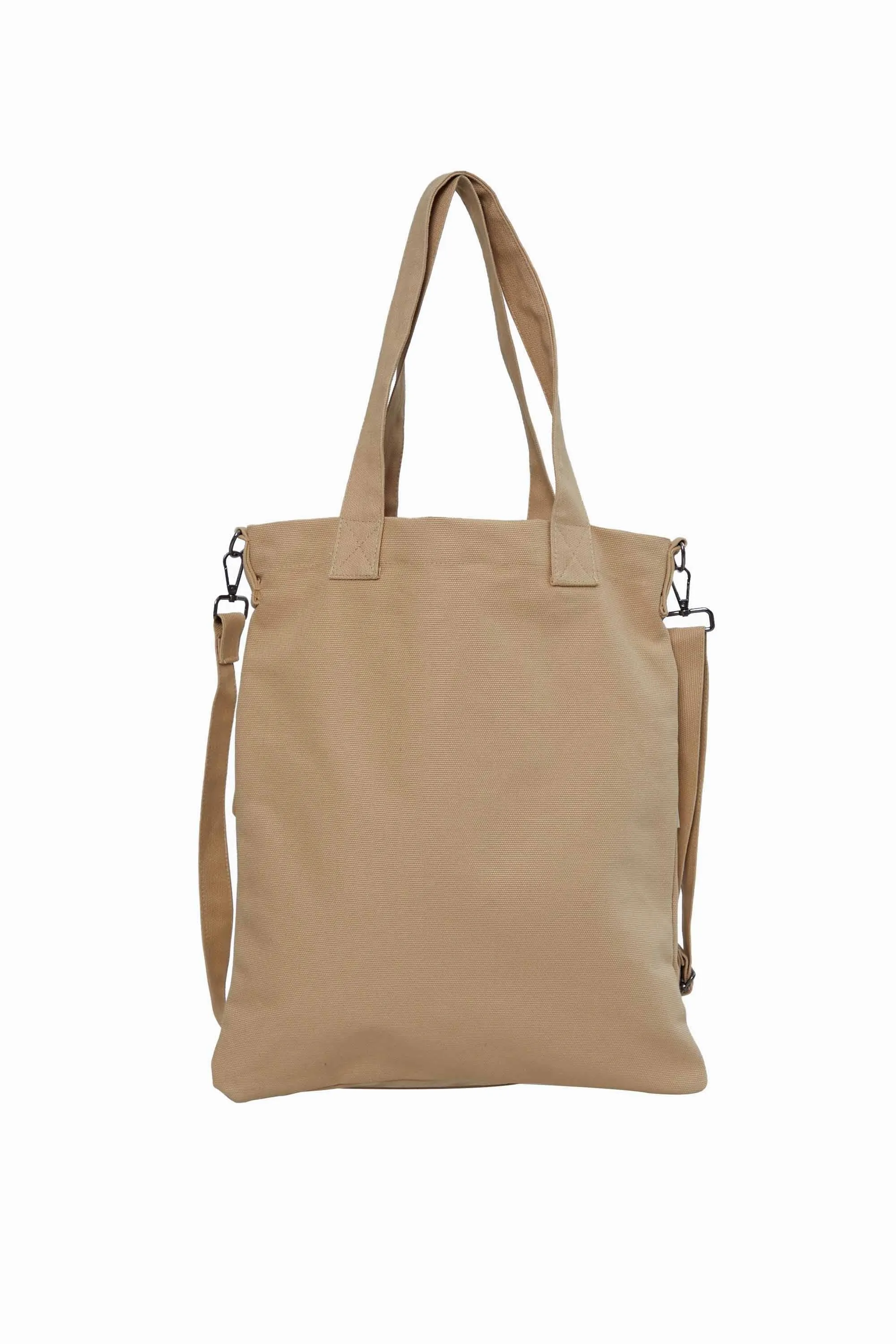 Canvas Hand Shoulder Tote Bag with Front Pockets Casual Large Capacity Daily Travel Shopping Bag,CK-20