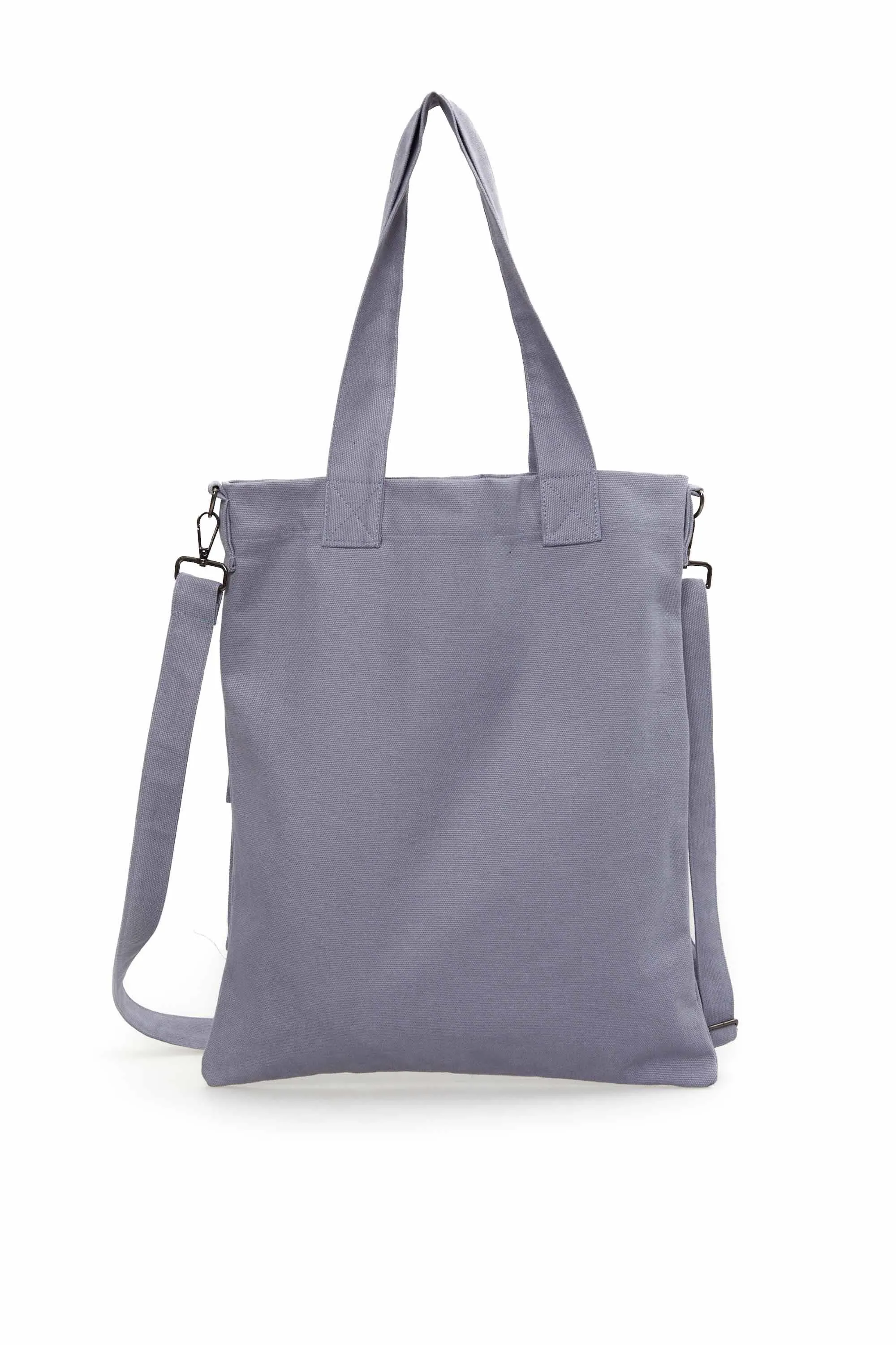 Canvas Hand Shoulder Tote Bag with Front Pockets Casual Large Capacity Daily Travel Shopping Bag,CK-20