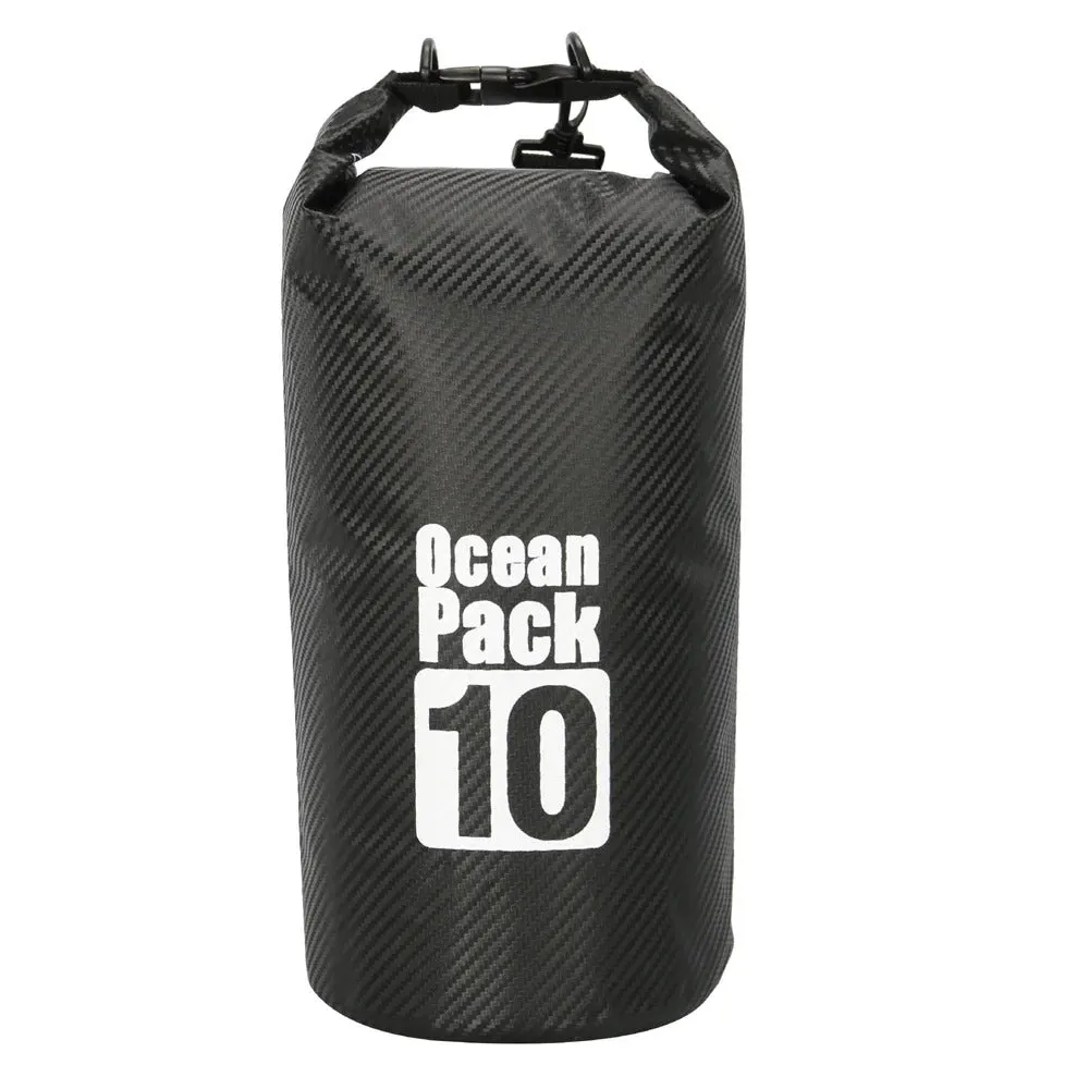 Carbon Fiber Waterproof Swimming Bag Dry Sack 2/3/5/10/15/20/30L Floating Dry Gear Bags For Boating Fishing Rafting Swimming