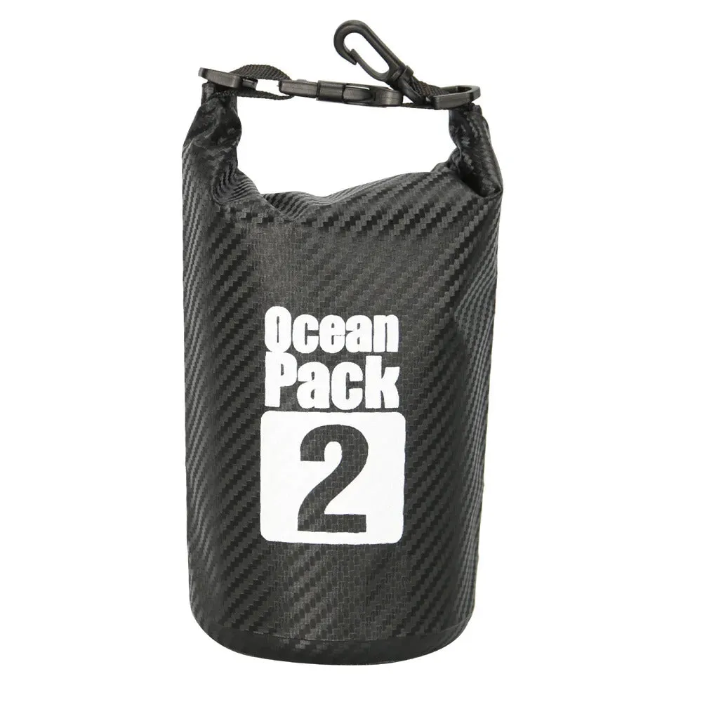 Carbon Fiber Waterproof Swimming Bag Dry Sack 2/3/5/10/15/20/30L Floating Dry Gear Bags For Boating Fishing Rafting Swimming