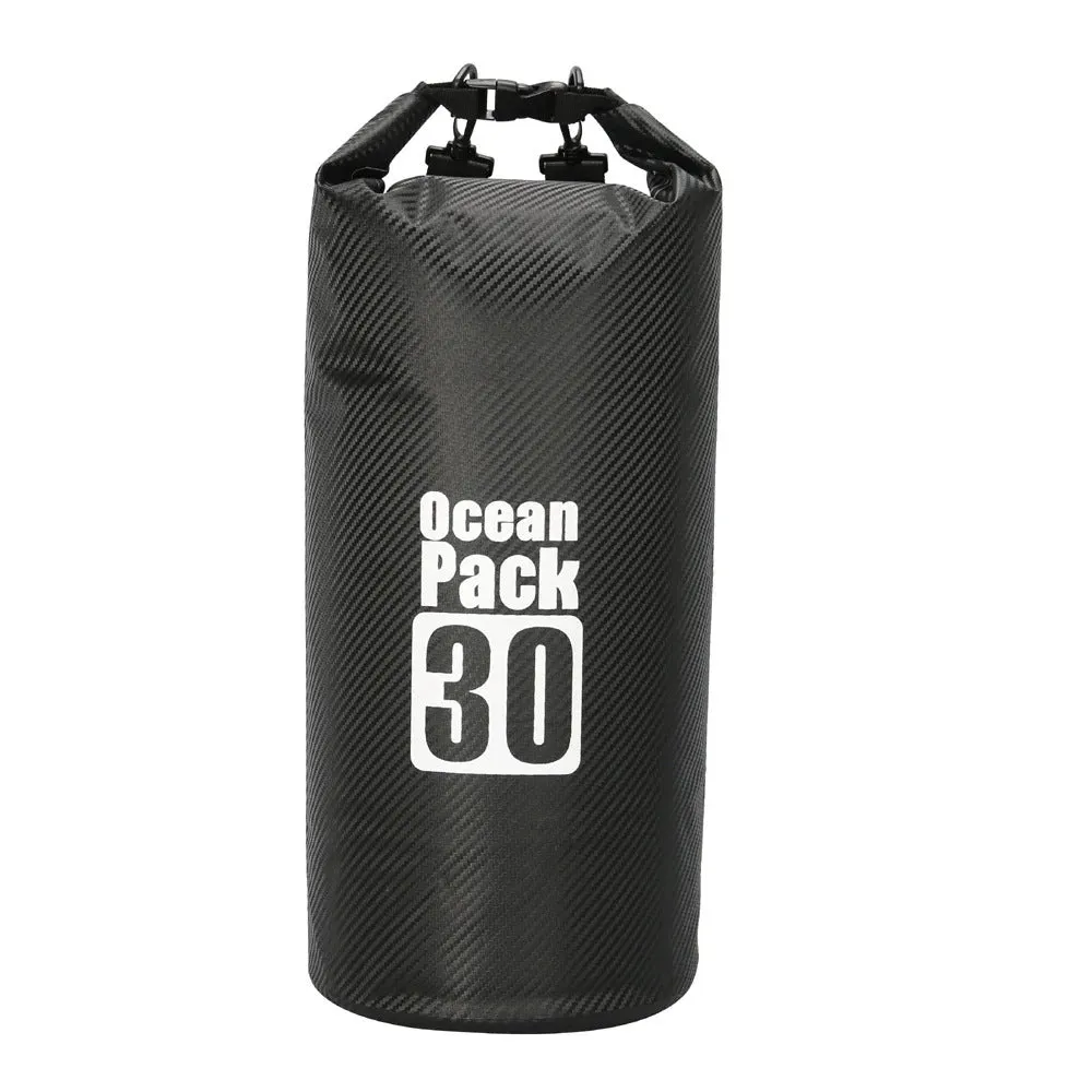 Carbon Fiber Waterproof Swimming Bag Dry Sack 2/3/5/10/15/20/30L Floating Dry Gear Bags For Boating Fishing Rafting Swimming