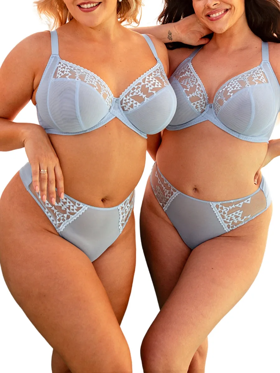 Centre Stage Full Plunge Bra - Icy Blue
