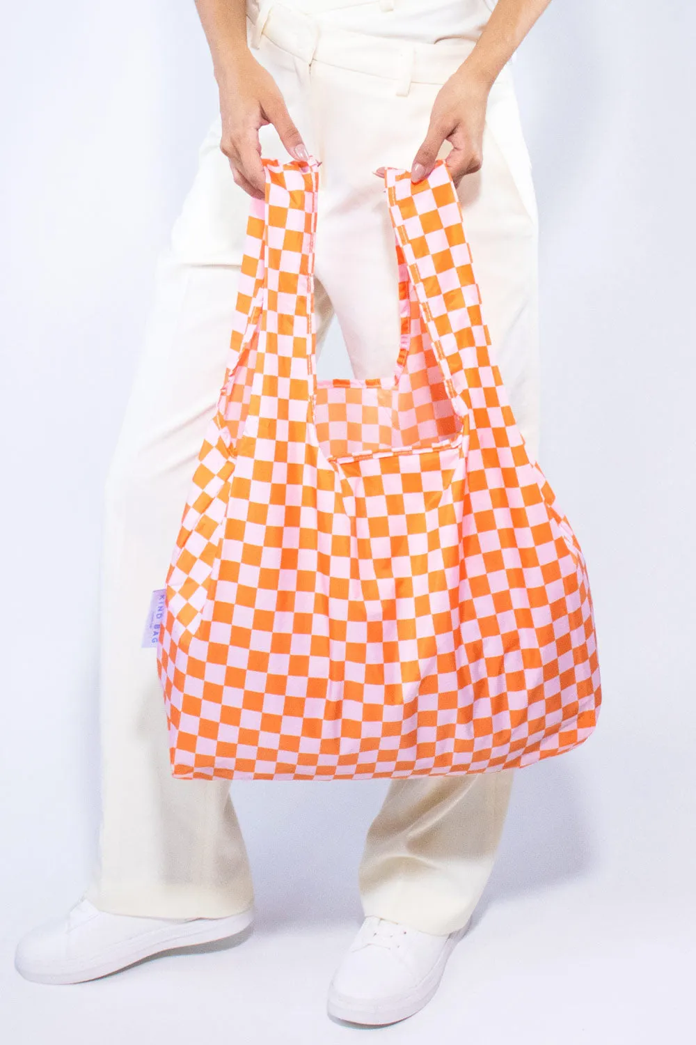 Checkerboard Pink & Orange | Medium