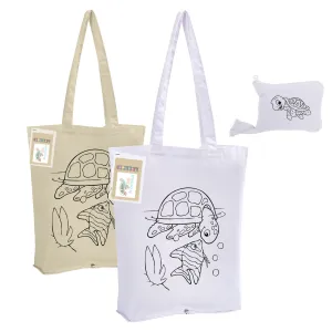 Colouring Foldable Calico Bag CCB012-24H