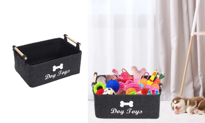 Felt Pet Storage Bag - Black - Rex