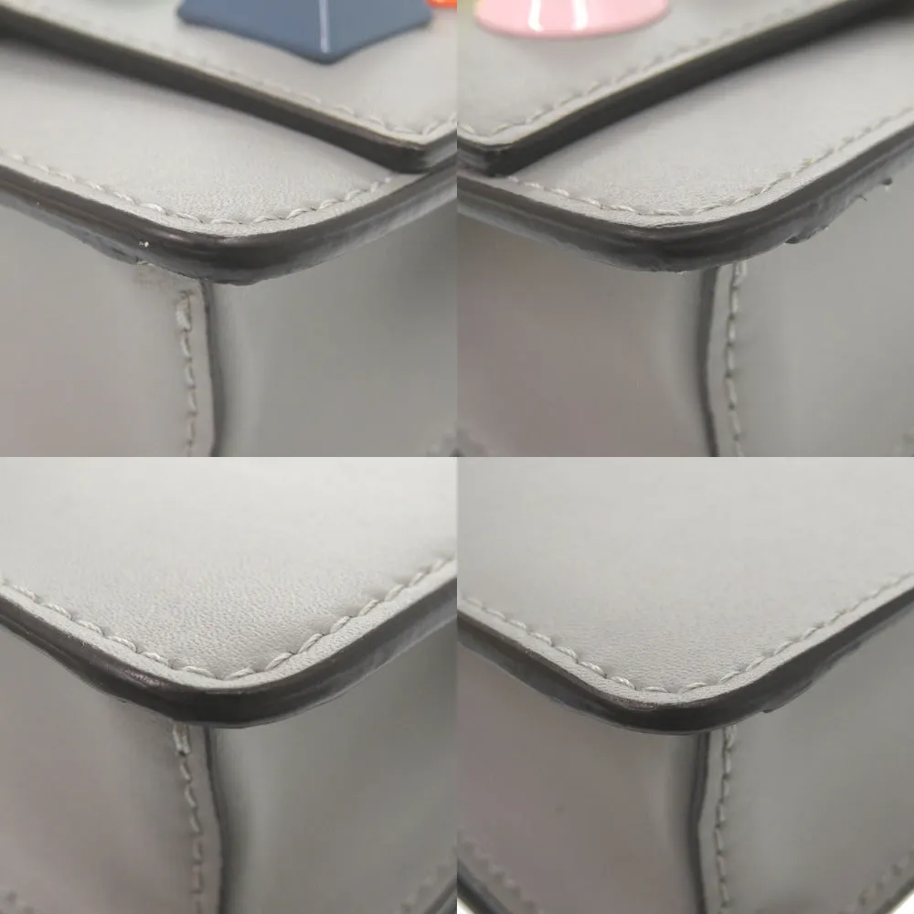 FENDI Shoulder Bag 8M0346 leather gray