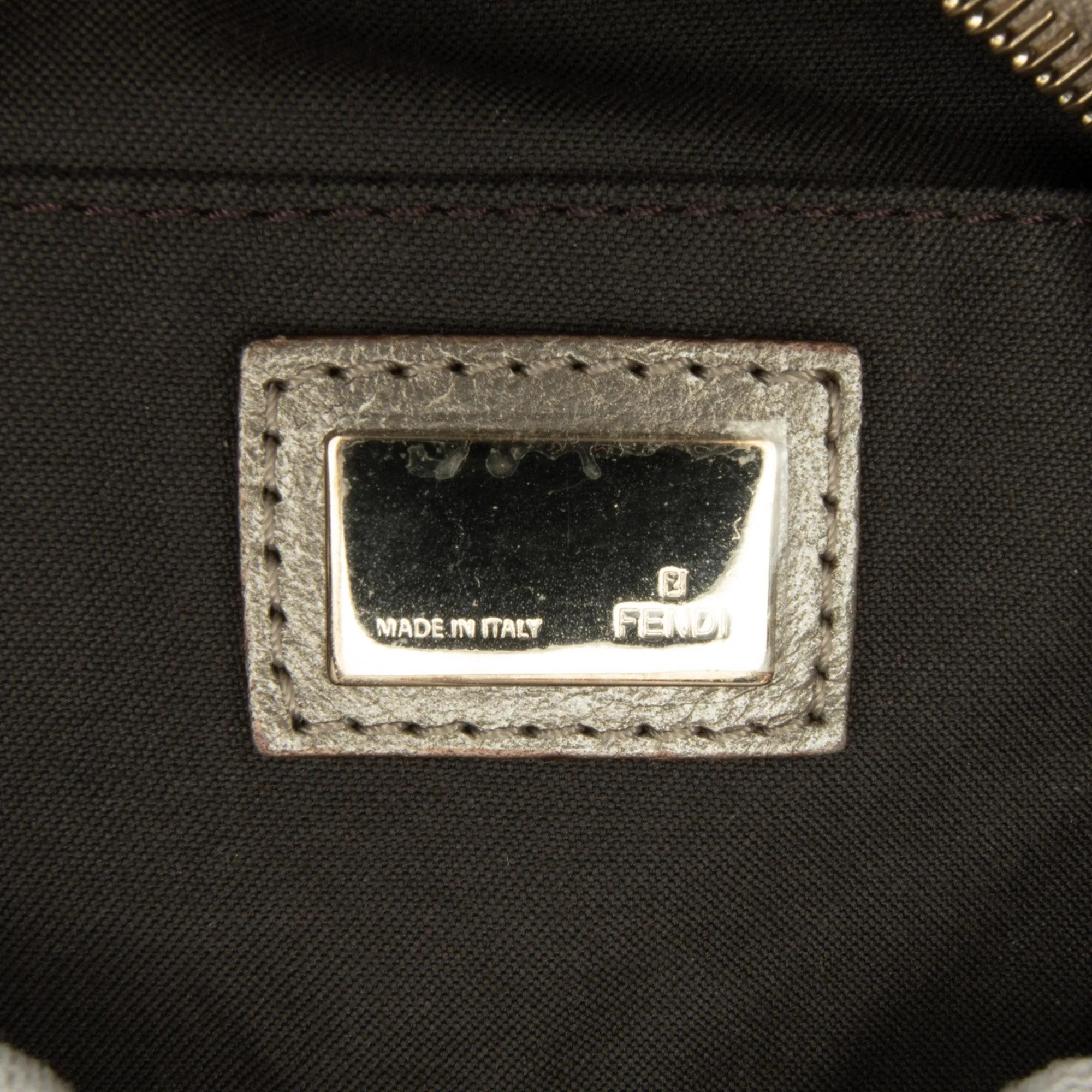 Fendi Studded Zucchino Boston Bag (SHG-q9Lttm)