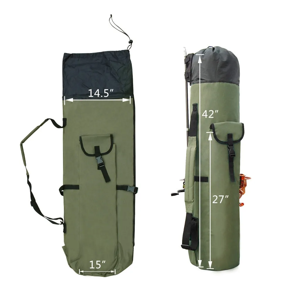 Fishing Portable Multifunction Nylon Fishing Bags Fishing Rod Bag Fishing Tackle Tools Storage Bag