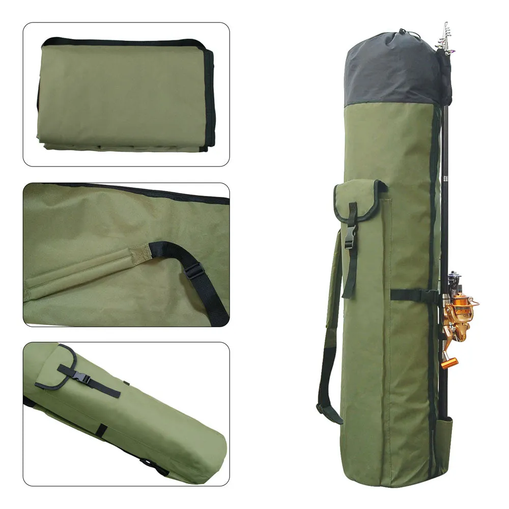 Fishing Portable Multifunction Nylon Fishing Bags Fishing Rod Bag Fishing Tackle Tools Storage Bag