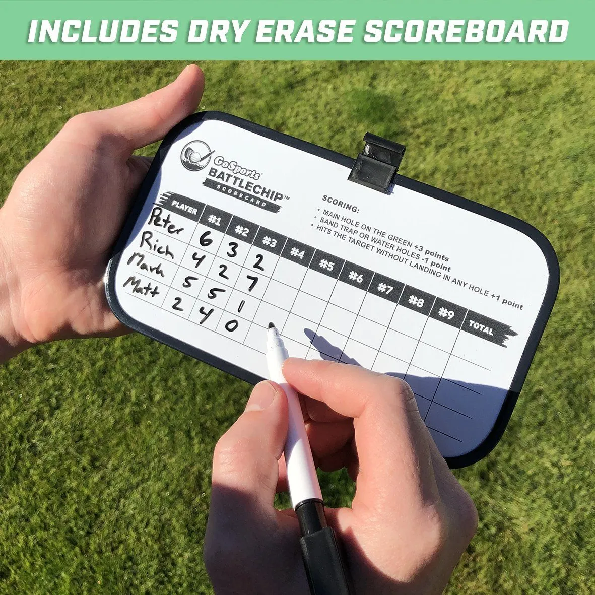 GoSports BattleChip Backyard Golf Cornhole Game