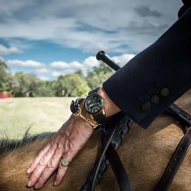 Green Horse Bit Bracelet