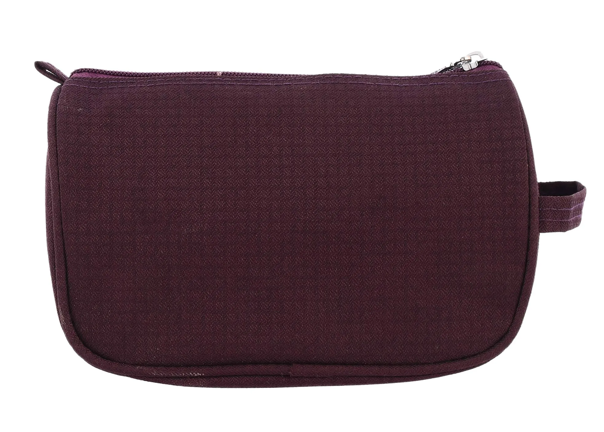 Heart Home Toiletry Travel Bags Shaving Kit/Pouch/Bag for Men and Women with 2 Main Compartment (Set of 2, Wine)-HEART11930