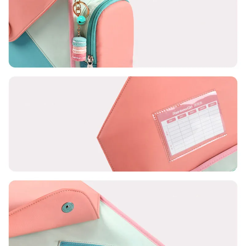 Kids Backpack Colorful Girls Backpack Bookbags Middle School Elementary School Bag