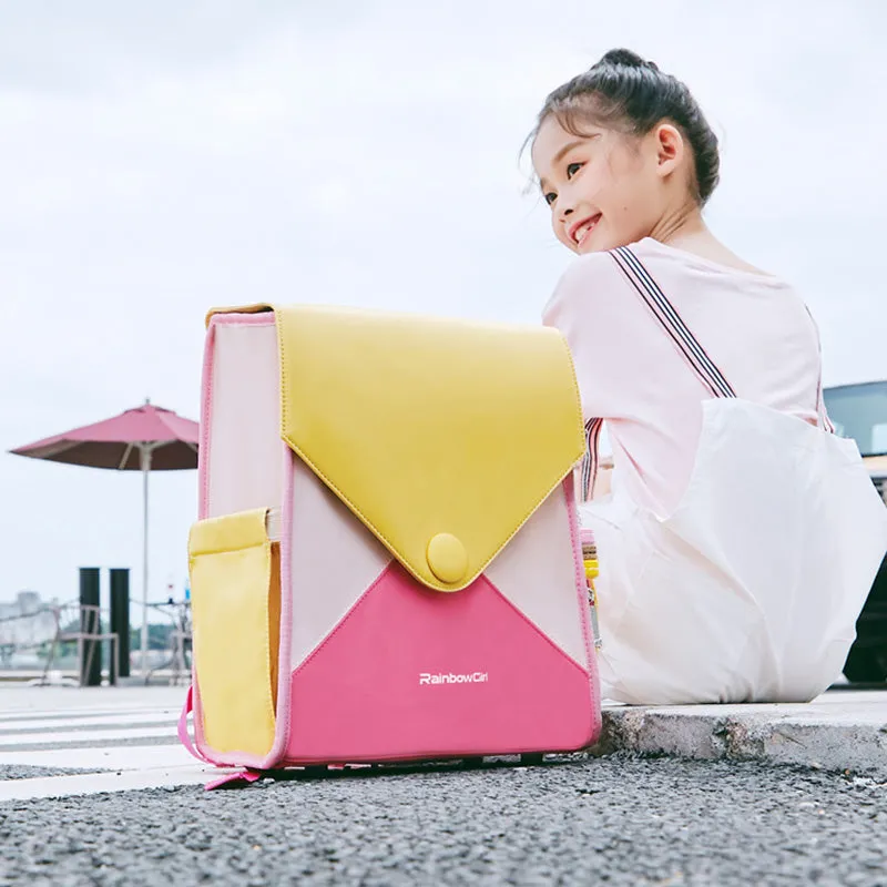 Kids Backpack Colorful Girls Backpack Bookbags Middle School Elementary School Bag