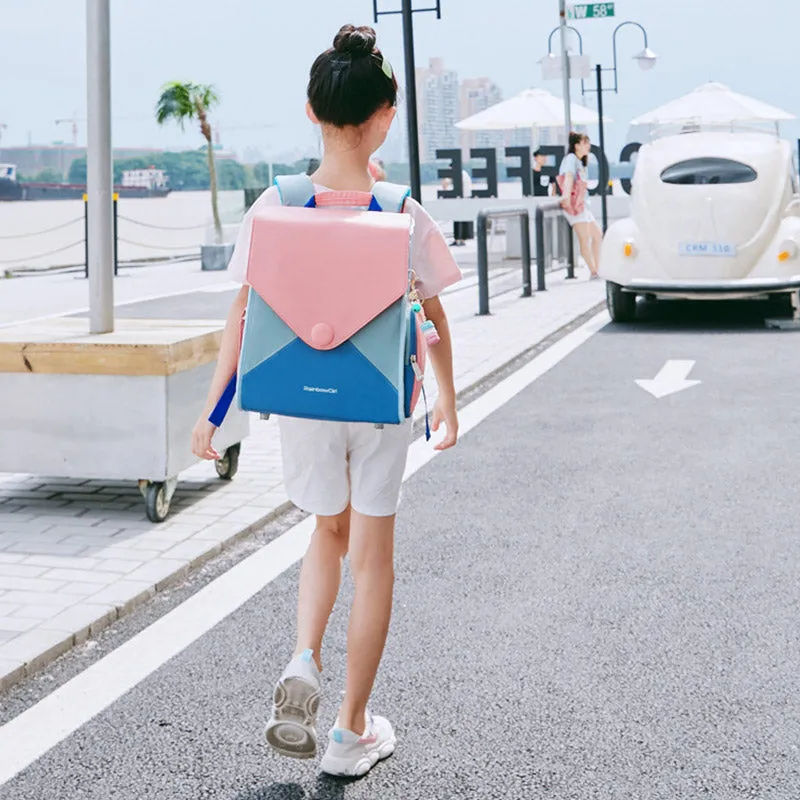 Kids Backpack Colorful Girls Backpack Bookbags Middle School Elementary School Bag