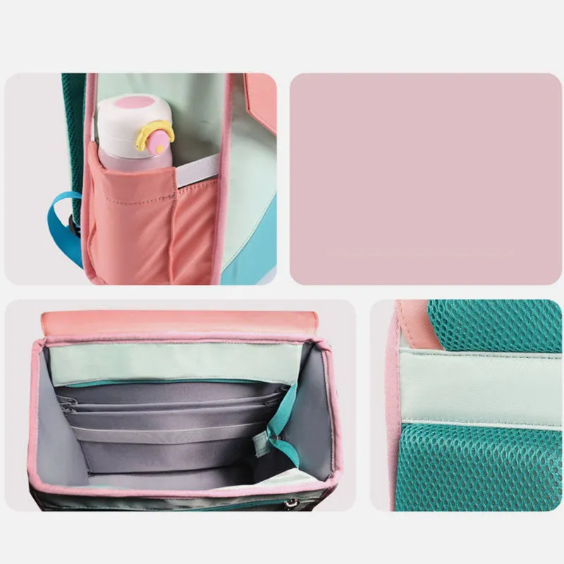 Kids Backpack Colorful Girls Backpack Bookbags Middle School Elementary School Bag