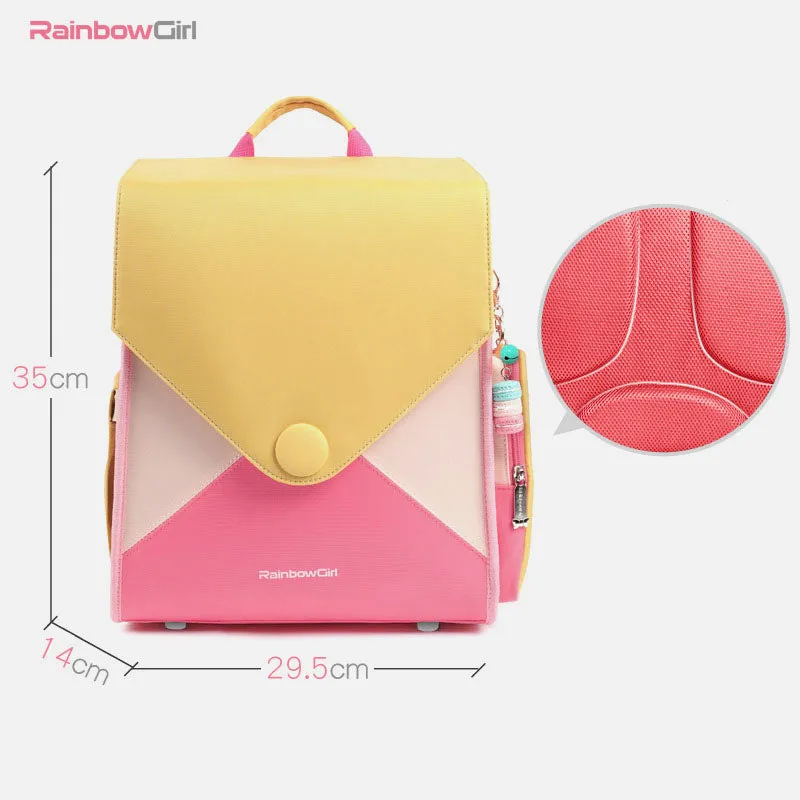 Kids Backpack Colorful Girls Backpack Bookbags Middle School Elementary School Bag