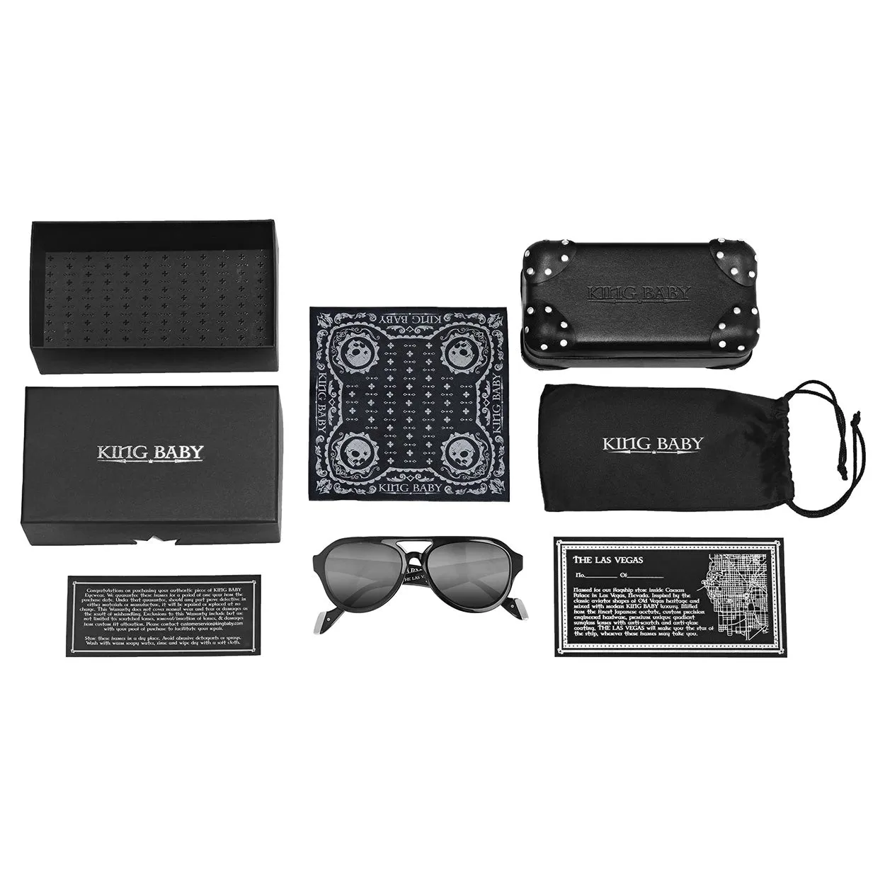 KING BABY - "THE LAS VEGAS" Sunglasses in Black