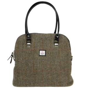 Large Bowling Bag Country Green Harris Tweed