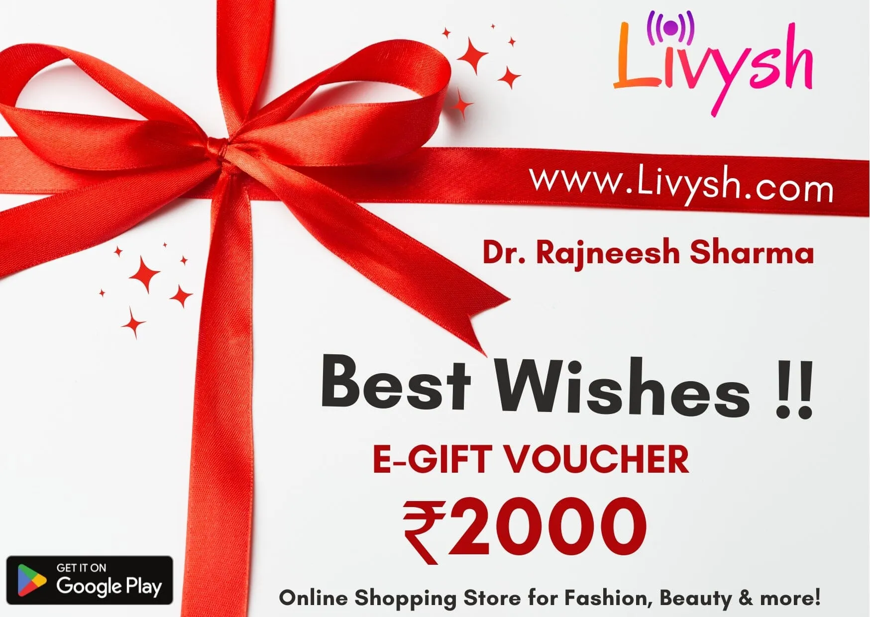 Livysh e-Gift Card Rs.2000