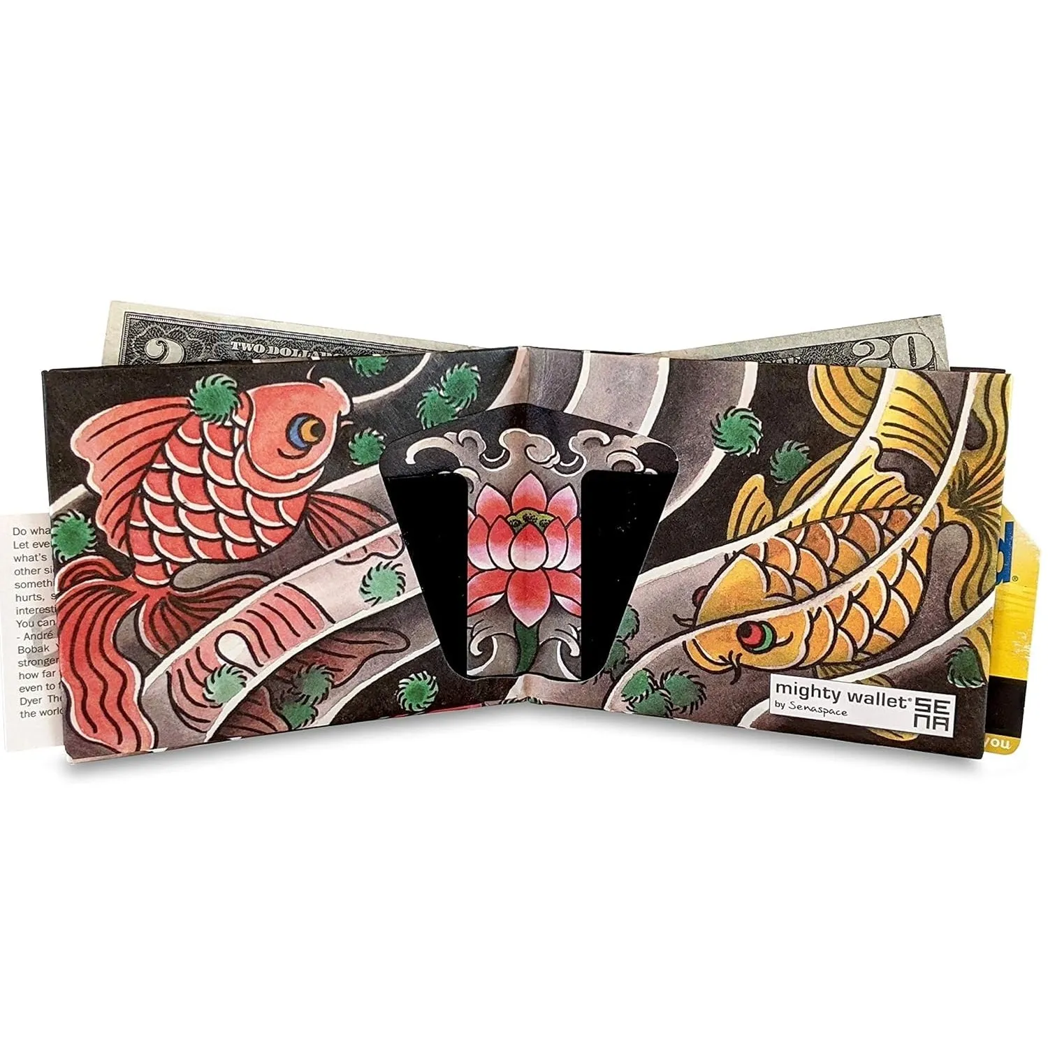 Mighty Tyvek Wallet Koi Tattoo