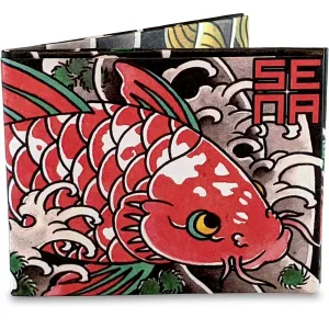 Mighty Tyvek Wallet Koi Tattoo