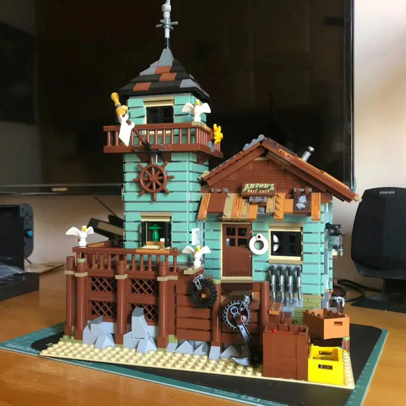 MOC 16050 Creator Expert Old Fishing Store Bricks Toys