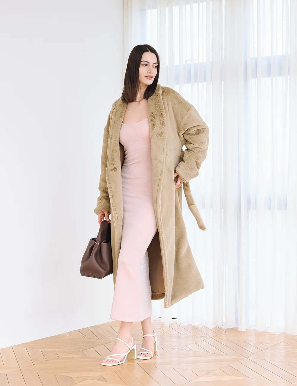 Moonlit Muse Maxi Dress / 桃色(pink)