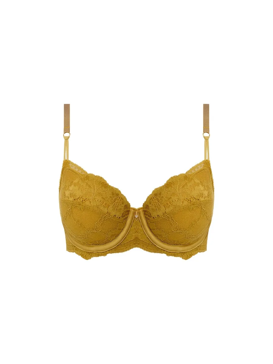 Natsuki Lace Balcony Bra - Antique Gold