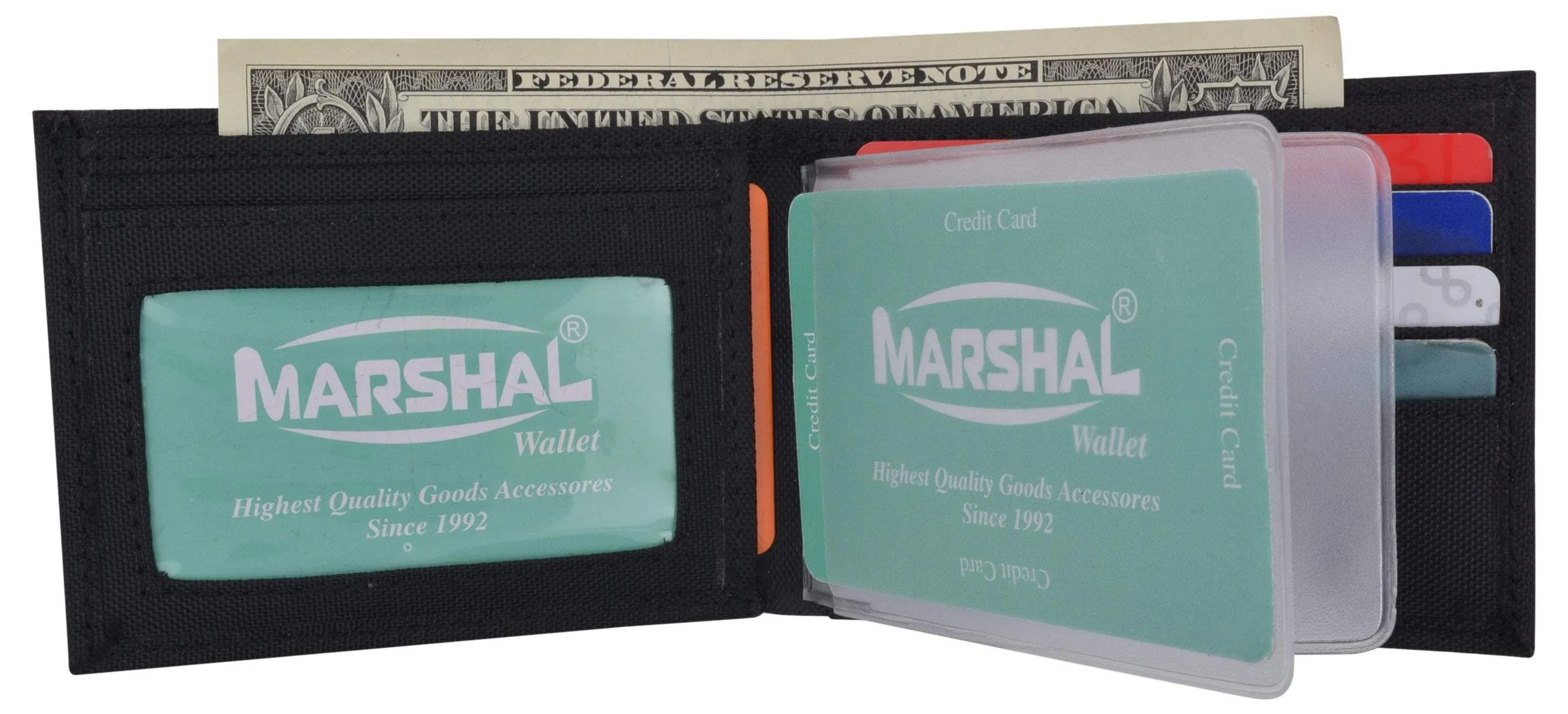 New Nylon Slim Compact Boys ID Card Bifold Wallet