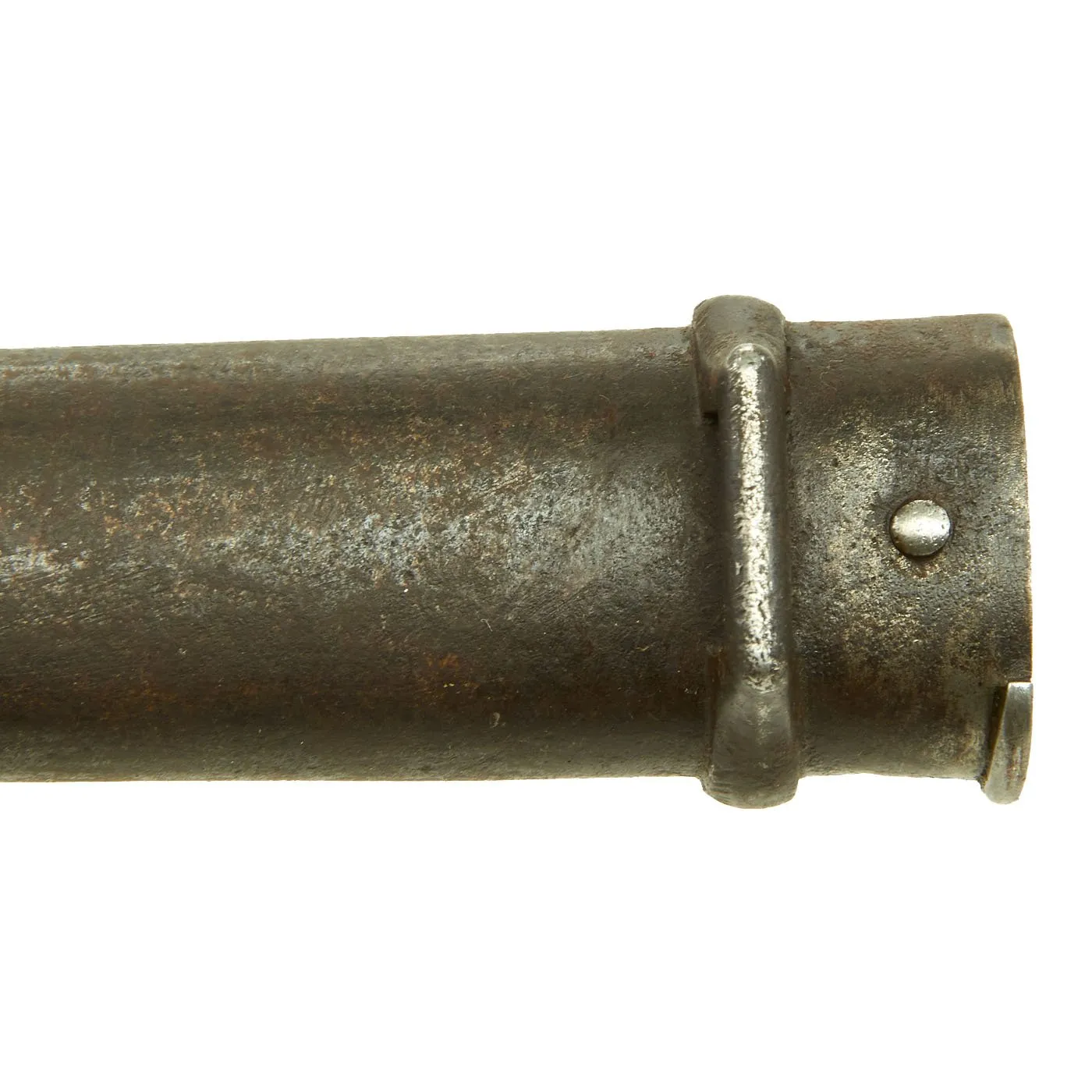 Original Austrian Peabody Martini Gras-style T-back Bayonet by OE Steyr with Scabbard - dated 1882