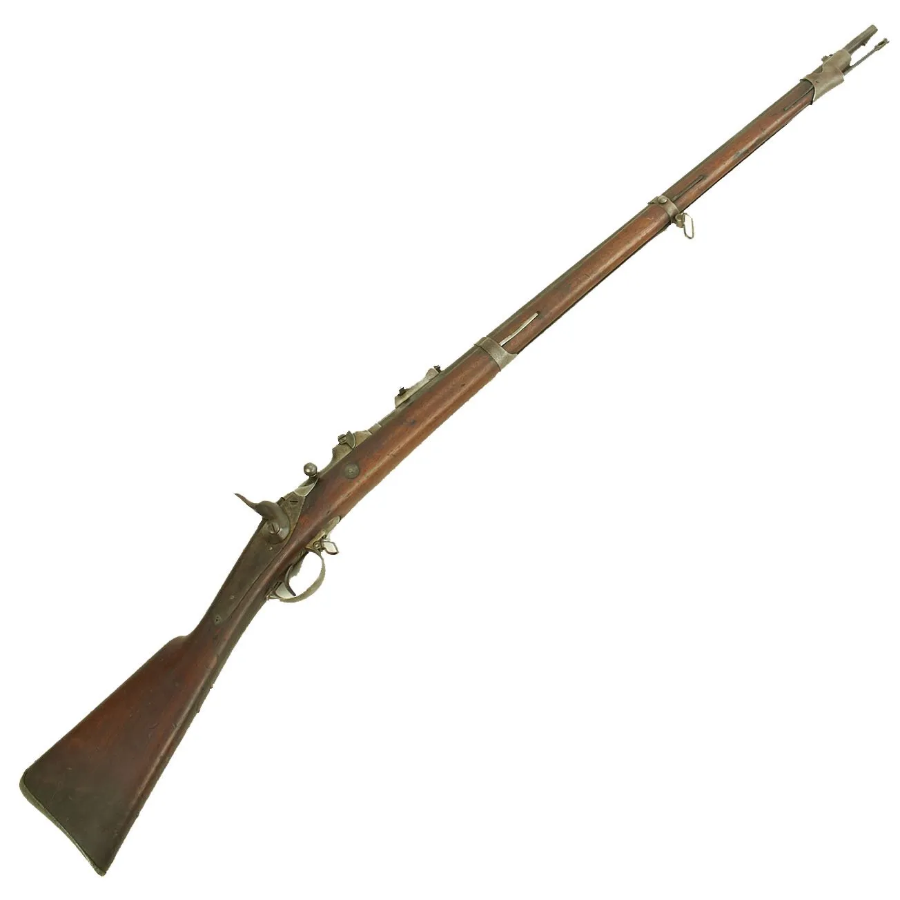 Original Belgian M-1867 Albini-Braendlin 11mm Trapdoor Infantry Rifle with External Hammer - dated 1867