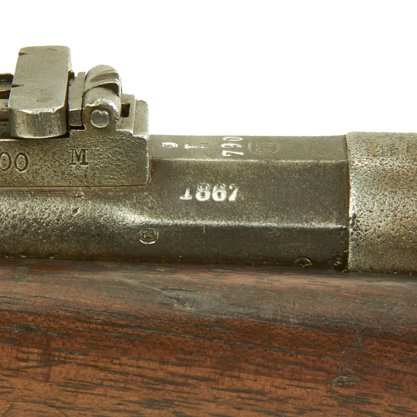 Original Belgian M-1867 Albini-Braendlin 11mm Trapdoor Infantry Rifle with External Hammer - dated 1867