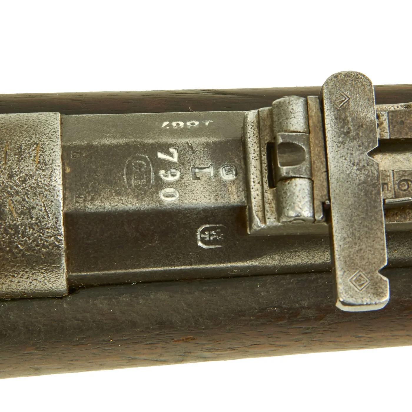 Original Belgian M-1867 Albini-Braendlin 11mm Trapdoor Infantry Rifle with External Hammer - dated 1867