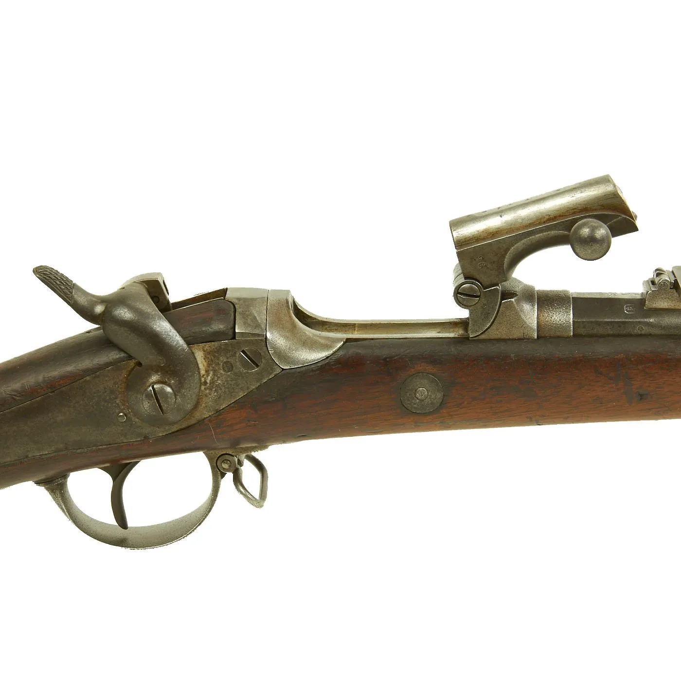 Original Belgian M-1867 Albini-Braendlin 11mm Trapdoor Infantry Rifle with External Hammer - dated 1867