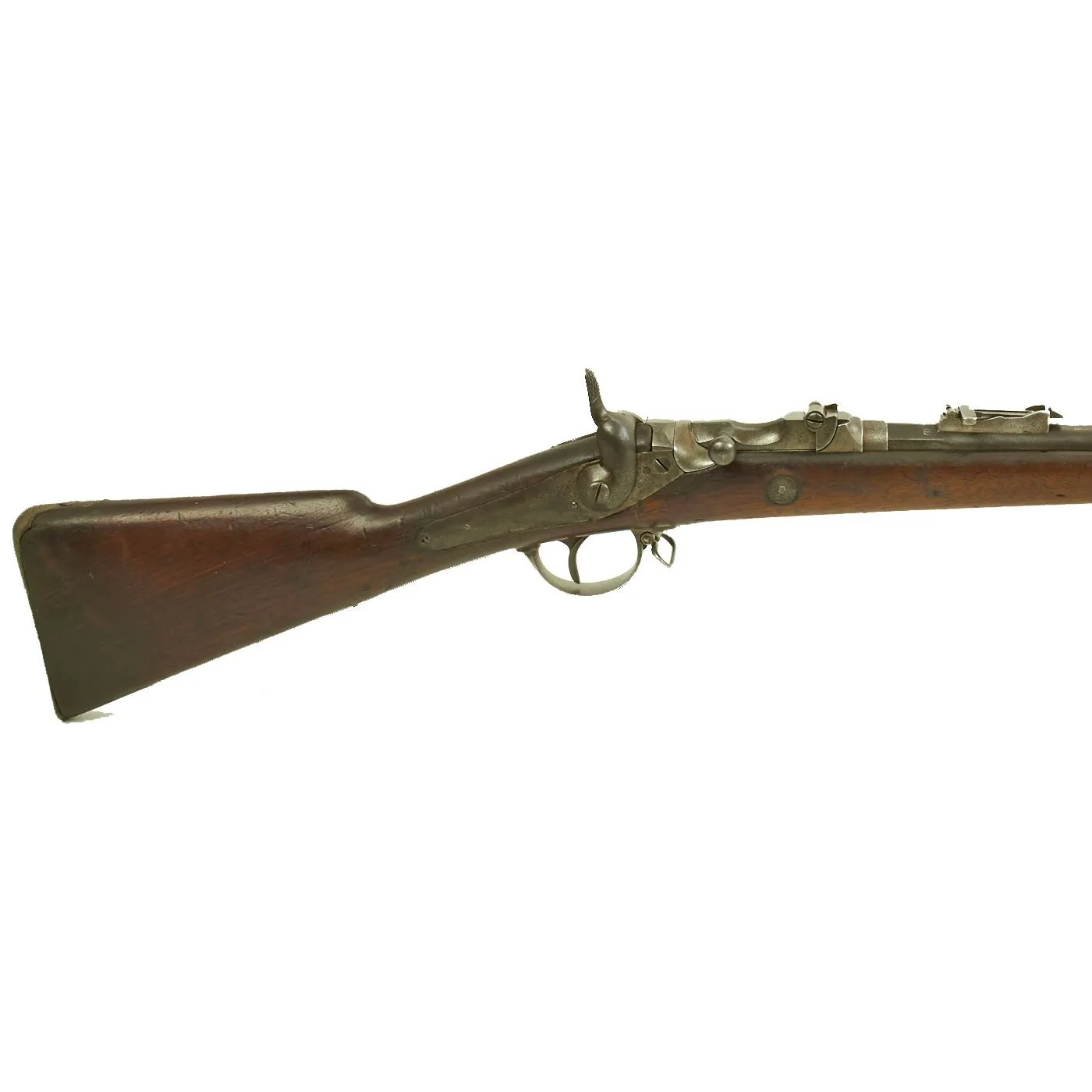 Original Belgian M-1867 Albini-Braendlin 11mm Trapdoor Infantry Rifle with External Hammer - dated 1867