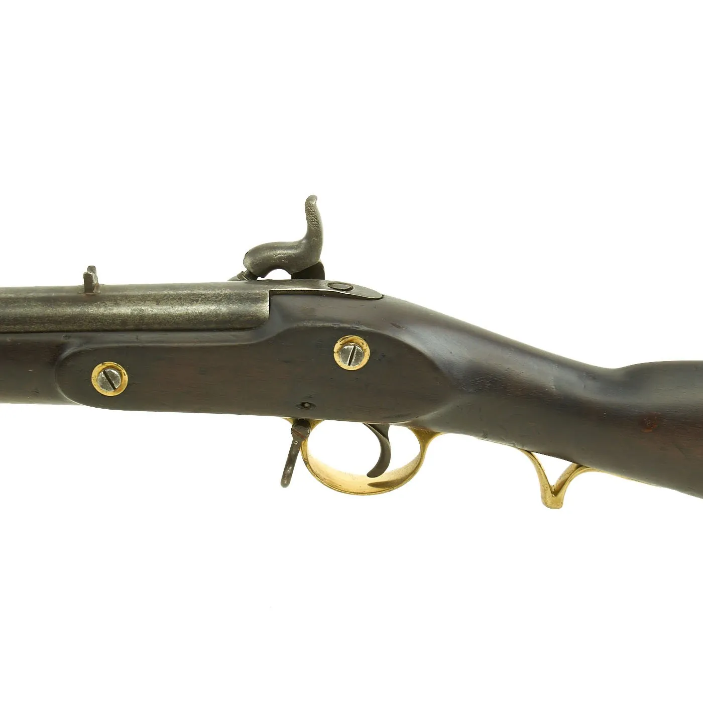Original British East India Company P1842 Sappers & Miners Model E Short Musket with Sword Bayonet