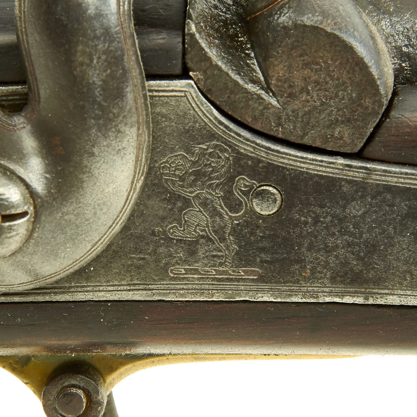 Original British East India Company P1842 Sappers & Miners Model E Short Musket with Sword Bayonet