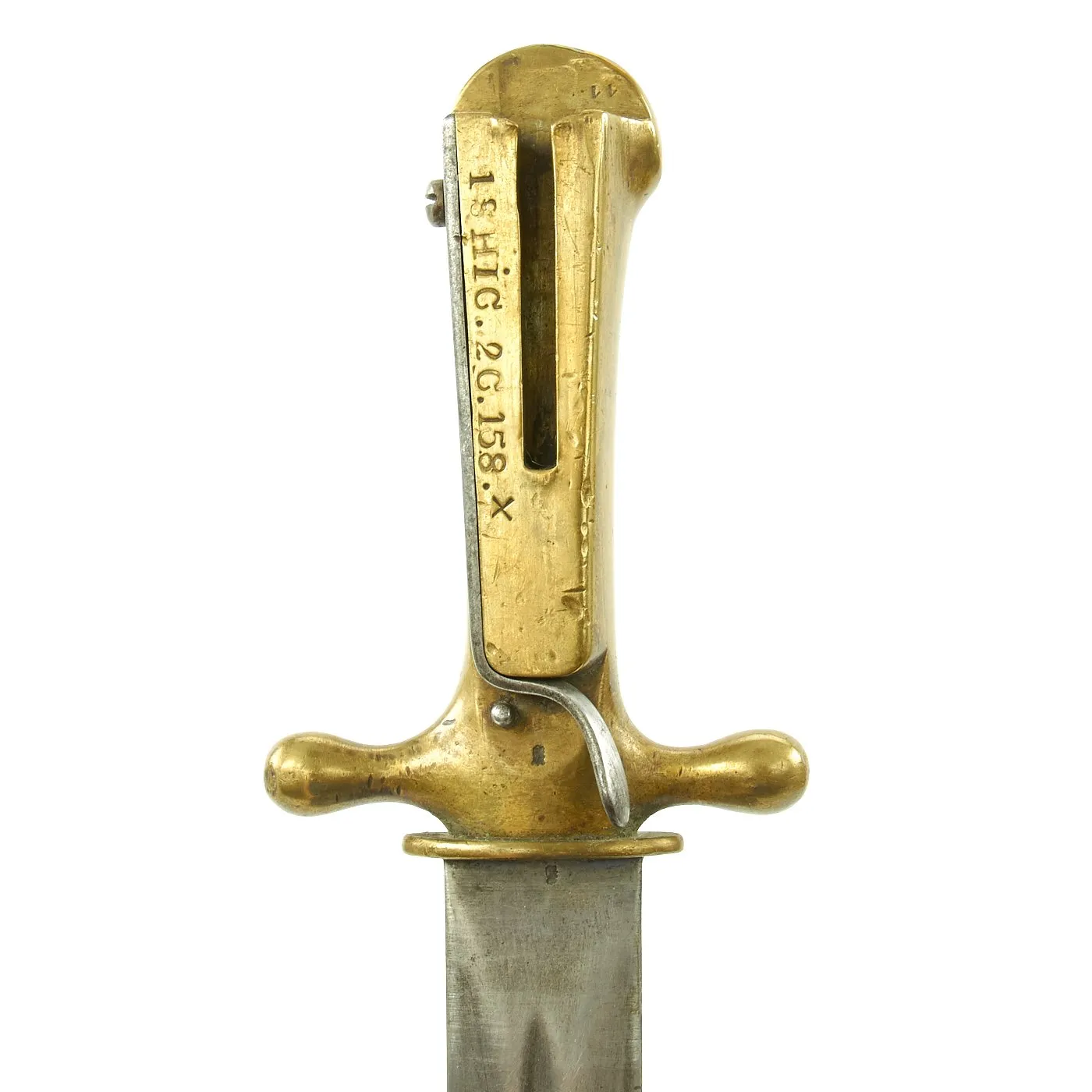 Original Danish Model 1853/66 Snider Naval Rifle Sword Bayonet with Regimental Marking